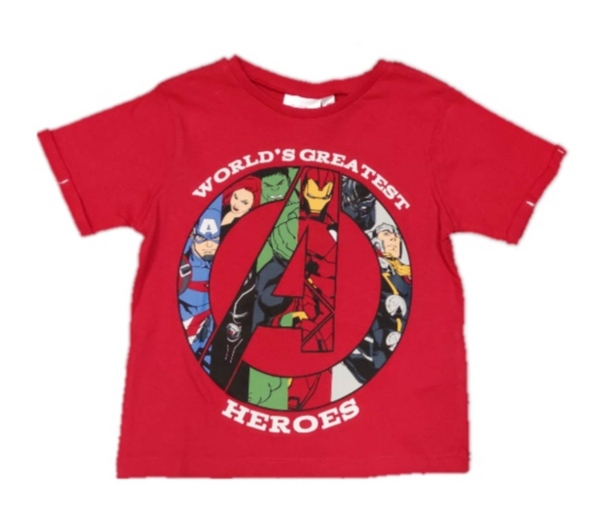 Avengers T-Shirt in rot mit dem Schirftzug "Worlds Greatest Heroes" | MARVEL